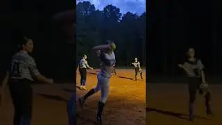 14U Fastpitch Softball Team Learns Derek Jeter Throw #softball #fastpitchsoftball #softballskills