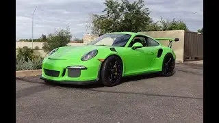Let’s Ride & Review a 2016 Porsche 911 GT3 RS in Green on My Car Story with Lou Costabile