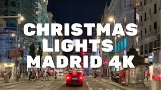 WALKING TOUR GRAN V&Iacute;A | CHRISTMAS LIGHTS | MADRID 4K (DICIEMBRE/2021)