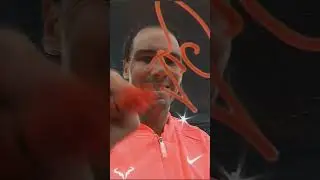 D&iacute;a 6. Rafa Nadal firmando su victoria // MUTUA MADRID OPEN 2024