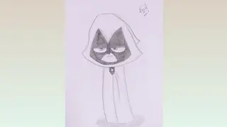 Raven from teen titans go step by step tutorial 
