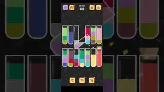Water Sort Quest Level 223 Walkthrough Solution Android/iOS