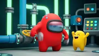 Among Us Sneaky Crewmate Missed the Task | Nursery Rhymes for Kids & Baby Songs