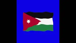 jordan 2d flag green screen free  flag animation