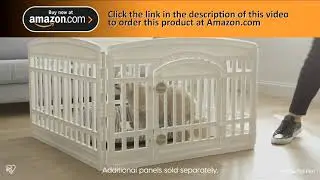 Portable Exercise Pet Playpen with Door, that grows with your Pup