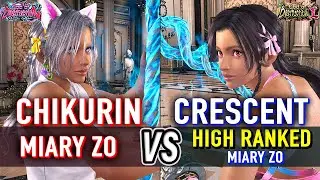 T8 🔥 CHIKURIN (Miary Zo) vs CRESCENT (Miary Zo) 🔥 Tekken 8 High Level Gameplay