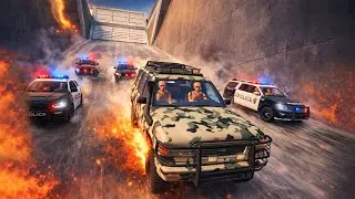 🔥 CRAZY Police Chase Escape! | Realistic High-Speed Car Crashes &ndash; BeamNG Drive