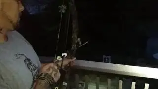 Slow motion bow shooting