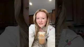 easy sugar cookie iced latte 🤍🧸🎄✨ #shorts