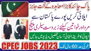 CPEC Jobs 2023 Apply Online-China Pakistan Economic Corridor Jobs 2023 -CPEC Jobs 2023 Advertisement