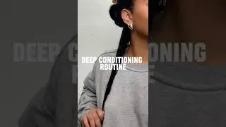 My Curly Hair Deep Conditioning Routine #curlyhair #naturalhairtutorial #curlyhairstyles #3ccurls