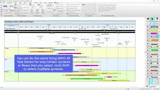 Перемещение символов и полос в Milestones Professional