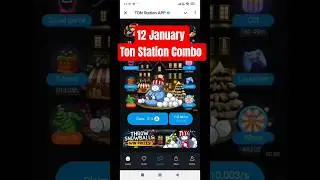 12 January Ton Station Combo card 🔥 Ton Station daily Combo Lottery Card 🔥 Ton Station Season 2