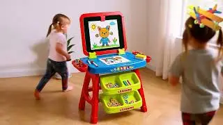 The Magic Toy Shop - Learning Desk & Magnetic Easel Chalkboard