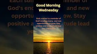 Sunrise a reminder of God's mercy #positive #gratitude #opportunities #Shorts