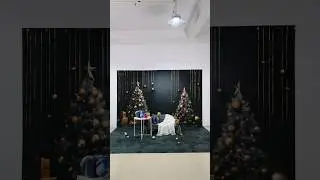 Excited to use this vintage-looking black Christmas wall backdrop! 🎄🖤 #katebackdrop #photography