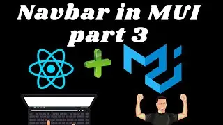 Material UI with React Js #7  Creating Navbar part 3