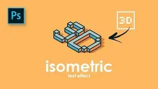 Cara Desain Isometric Text Effect dengan Photoshop - Photoshop Tutorial Indonesia