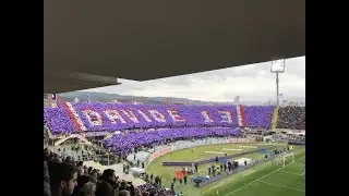 Lo stadio Franchi per Davide Astori in Fiorentina-Benevento