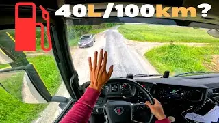 WHAT IS THE FUEL CONSUMPTION OF SCANIA R450 | 4K POV