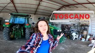 ROTOVATÖR ÇEKİYORUZ - JOHN DEERE 5105 & TOSCANO (TOZUNU ATTIRDIK)