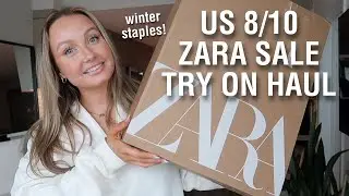 I SPENT $700 AT THE ZARA SALE | size US 8-10 (midsize body type) try on haul & review | mikayla jade
