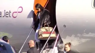 Kim Kardashian Arrives Home On Private Jet After Busy Week In Dubai