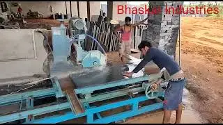 Stone edge cutting machine Bhaskar Industries, RANI +91-94606-91919