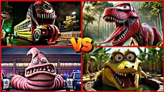 SCHOOL BUS 🆚 McQueen Dinasour 🆚 PATRICK.EXE 🆚 🎶 Tiles Hop