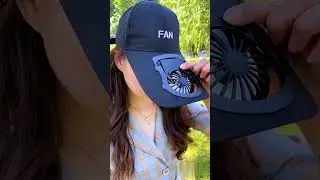 This USB Charging Fan Hat Is a Game Changer! #techgadget #tech #technology