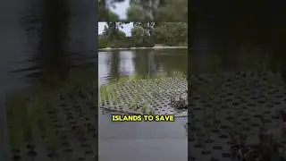 This Floating Island Could Clean Entire Oceans! #environment #shorts