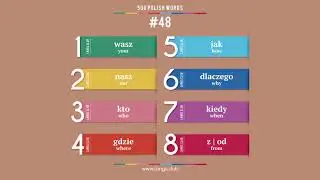 #48 - Polish language &ndash; 500 words. Learn Polish on your own.