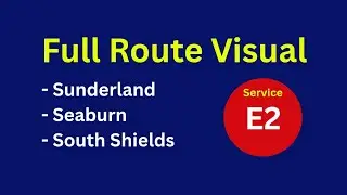 Full Route Visual | Stagecoach NE Economics Route E2 - Sunderland to South Shields | NK58AEX/19383