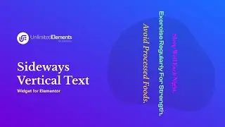Sideway Vertical Text Widget for Elementor