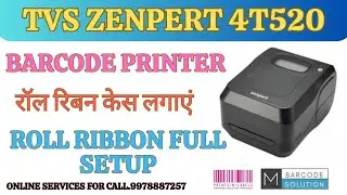 How To Zenpert 4T520 Unboxing and Roll Ribbon Full setup Barcode Printer