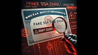 Spam Alert! Fake SSA email  - Quick Analysis - Identify fake emails.