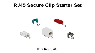Delock RJ45 Secure Clip Starter Set 20 pieces