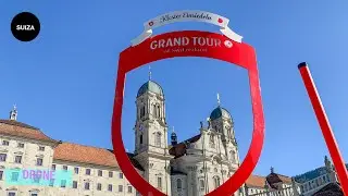 Asi es el Espectacular Antiguo Monasterio de Einsiedeln Suiza - Kloster Einsiedeln Switzerland Dron!