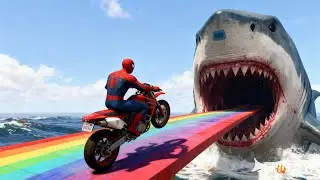Spider-Man vs. Batman, Superman, and Wonder Woman Challenge GTAV Custom Tracks&mdash;Who Will Win?