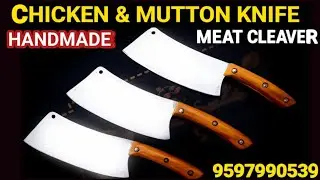 💪 Heavy Duty Meat Cleaver 🔪| 🐓 Chicken & 🐐 Mutton  Knife Making| Traditional Handmade knife ✅