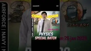Airforce physics by satya priya sir from 26 jan 2026