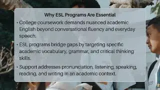 What Kinds Of Support Do College ESL Programs Give?