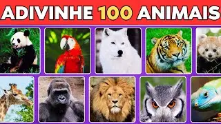 ✅Adivinhe 100 Animais em 3 Segundos | Fácil, Médio, Difícil e Impossível #quiz