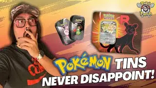 The Team Rocket Pokemon Card Tins are a cheat code!!! SIR pull?!