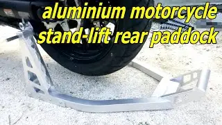 Universal Aluminium Motorcycle Stand-Lift rear paddock unboxing & collection