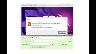 How to fix error failed to establish network in SQL Account