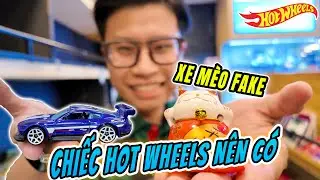 SĂN HOT WHEELS TẠI NH&Agrave; S&Aacute;CH C&Aacute; CH&Eacute;P - Đ&oacute;n xe m&egrave;o thần t&agrave;i Fake