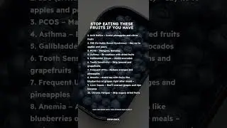 Just because it&rsquo;s a fruit doesn&rsquo;t mean it&rsquo;s always good for you🥑 Many fruits are loaded with