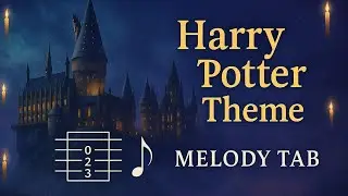 Magical Harry Potter Guitar Tab | Soothing Acoustic Cover - Melody Tab