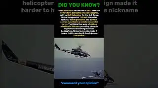 AH 1 cobra was the world's first attack helicopter